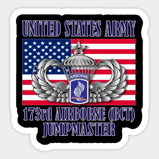 173rd Airborne Brigade- Jumpmaster (Senior Wings) Sticker by Relaxed Lifestyle Products